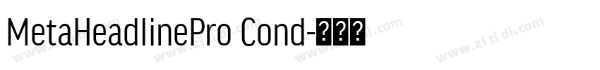 MetaHeadlinePro Cond字体转换